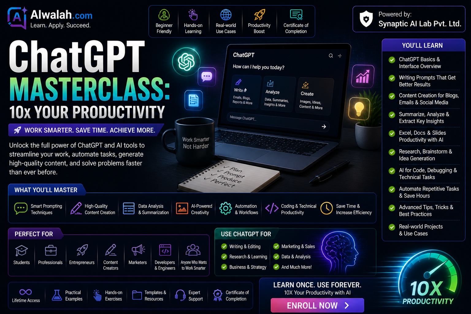 ChatGPT Masterclass: 10x Your Productivity