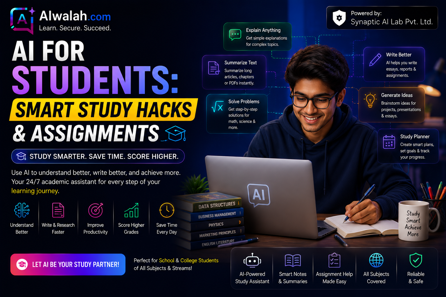 AI for Students: Smart Study Hacks &amp; Assignments