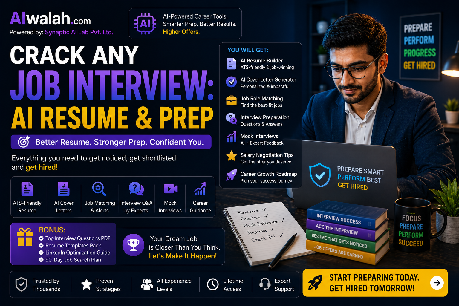 Crack Any Job Interview: AI Resume &amp; Prep