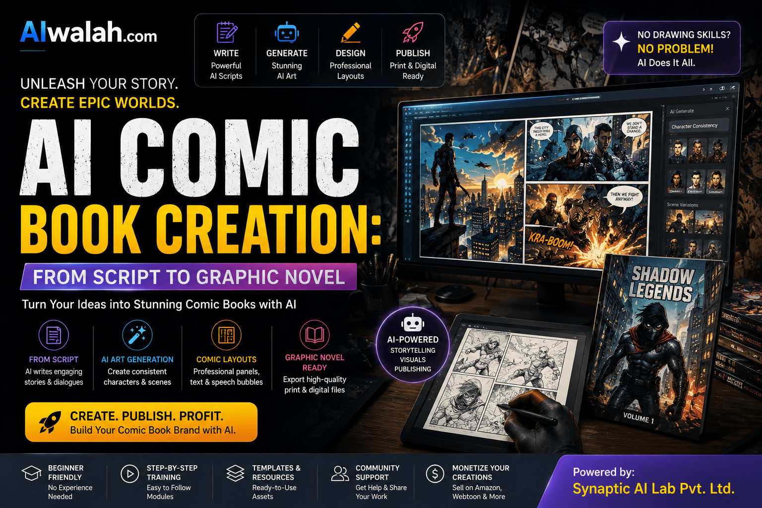 AI Comic Book Creation: From Script to Graphic Novel