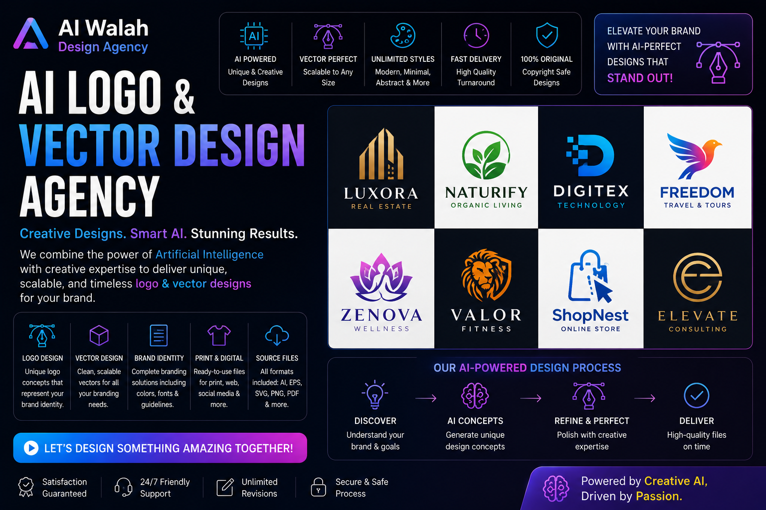 AI Logo &amp; Vector Design Agency