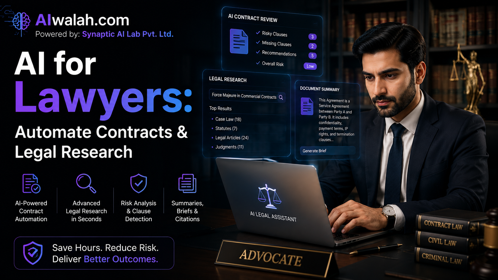 AI for Lawyers: Automate Contracts &amp; Legal Research