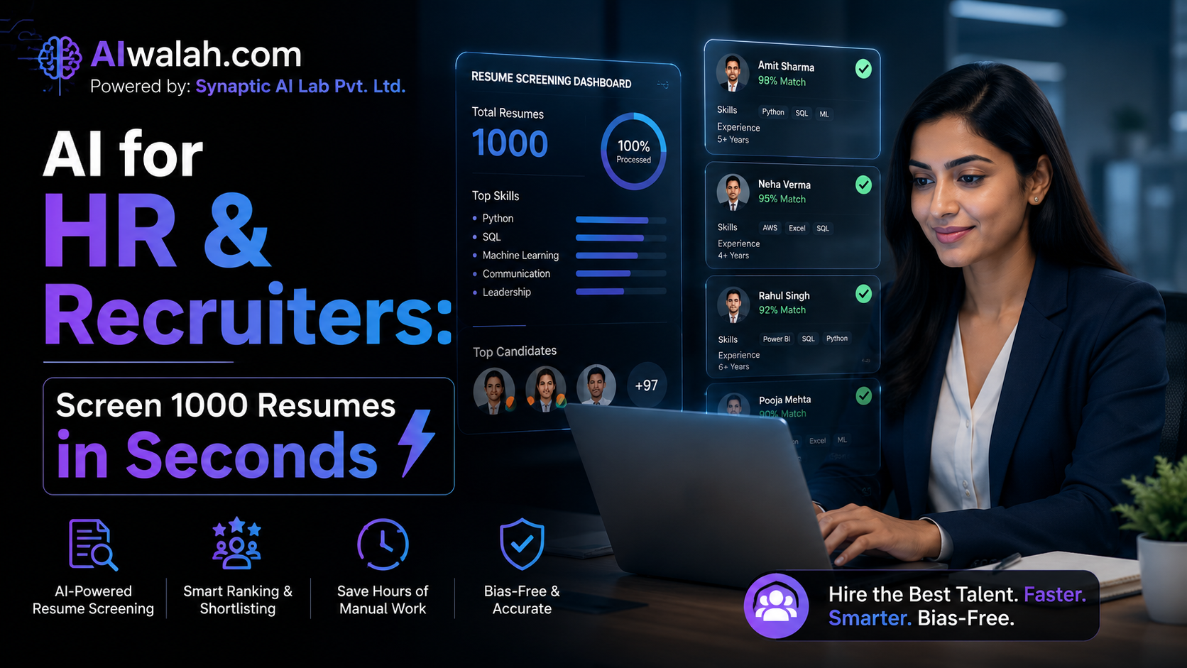 AI for HR &amp; Recruiters: Screen 1000 Resumes in Seconds