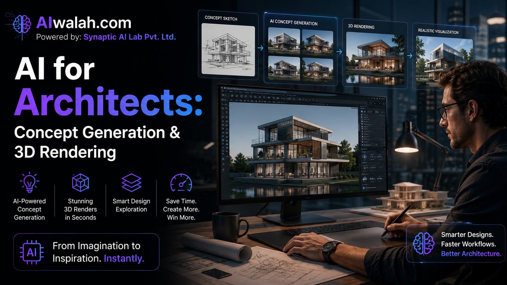 AI for Architects: Concept Generation &amp; 3D Rendering