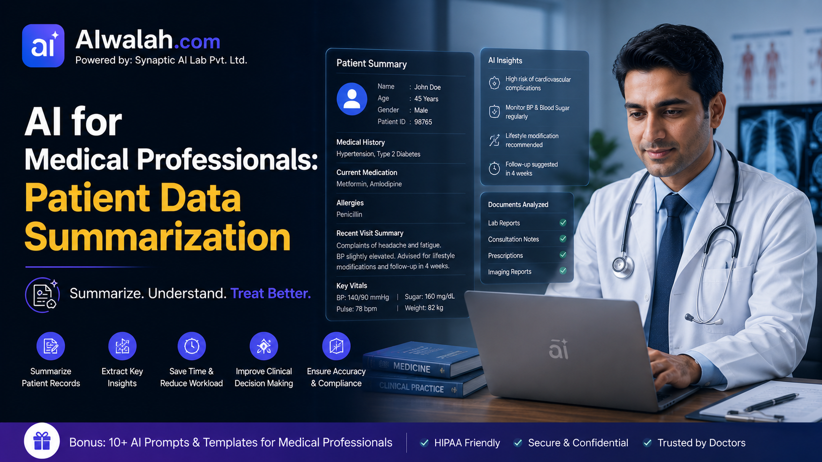 AI for Medical Professionals: Patient Data Summarization