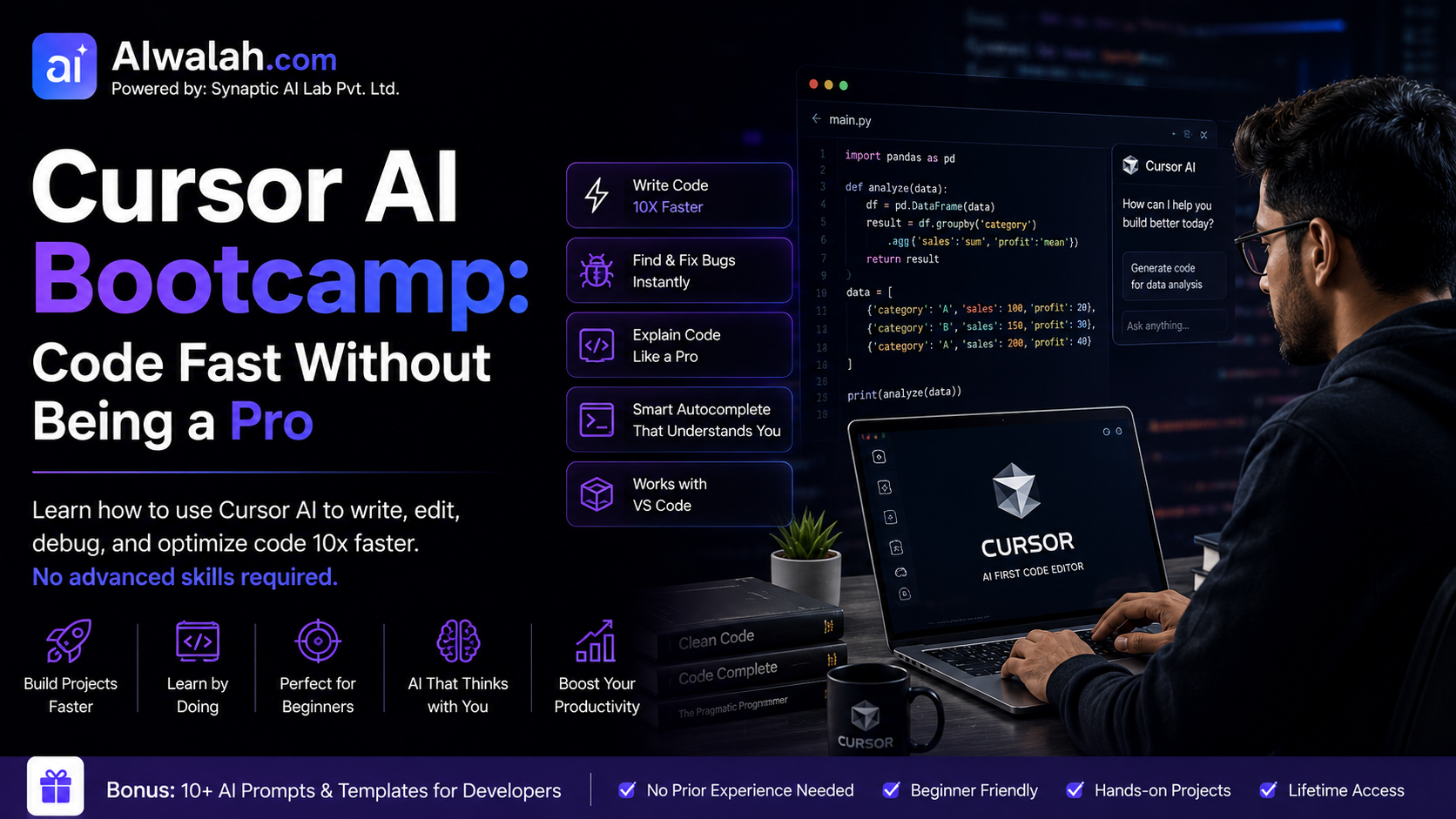 Cursor AI Bootcamp: Code Fast Without Being a Pro