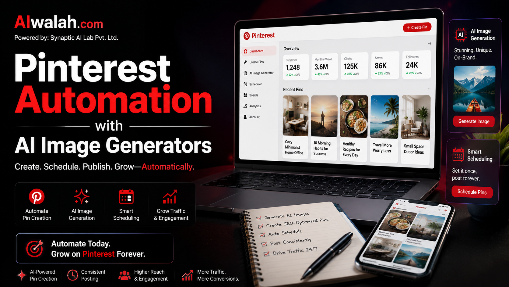Pinterest Automation with AI Image Generators