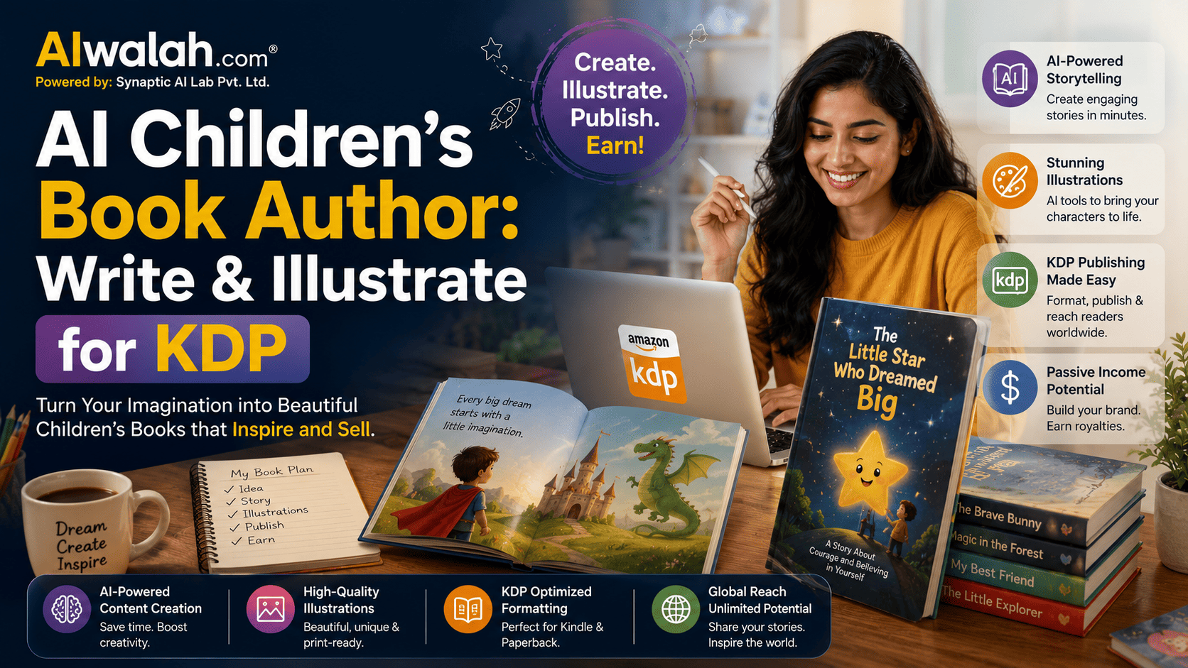 AI Children's Book Author: Write &amp; Illustrate for KDP