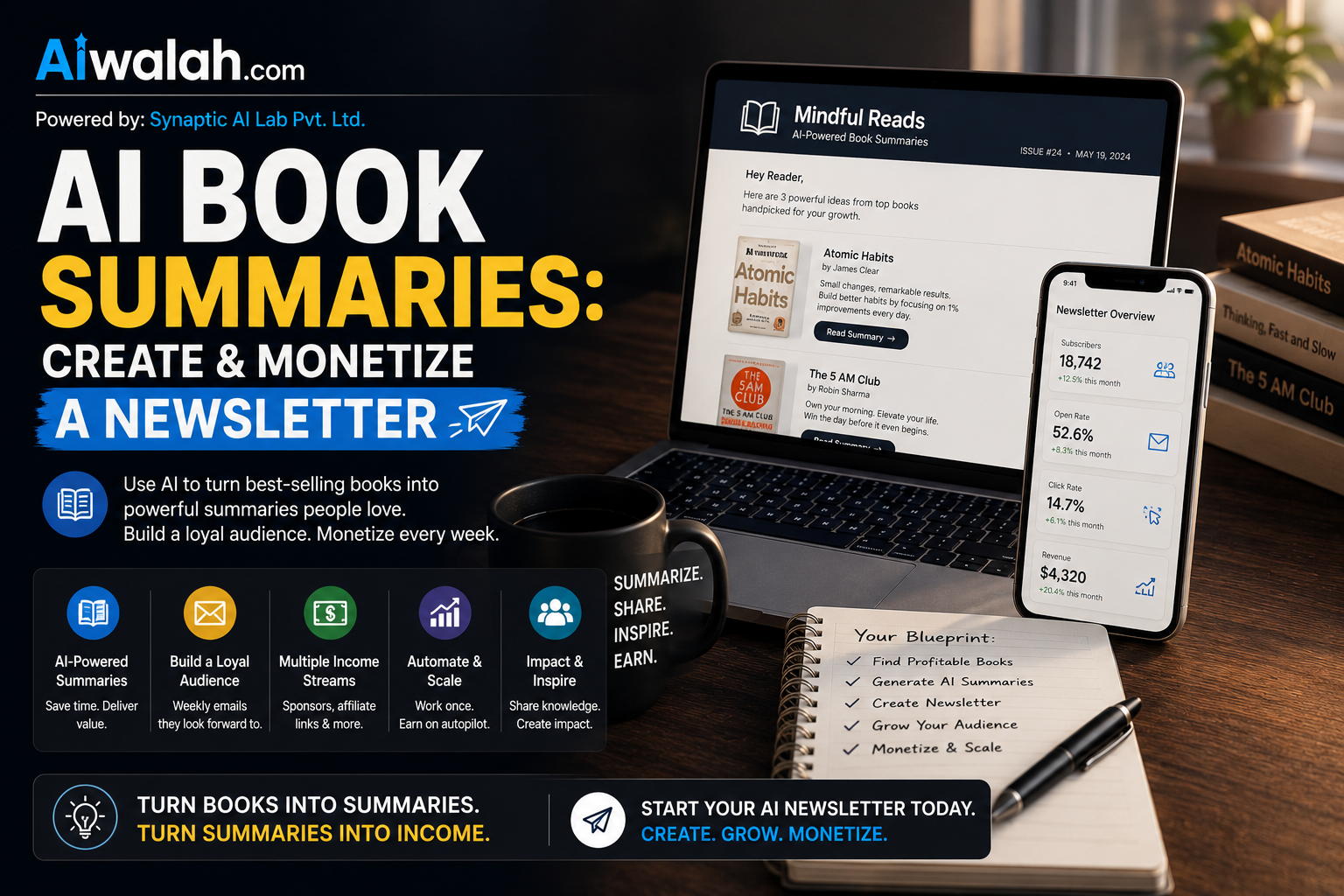 AI Book Summaries: Create & Monetize a Newsletter