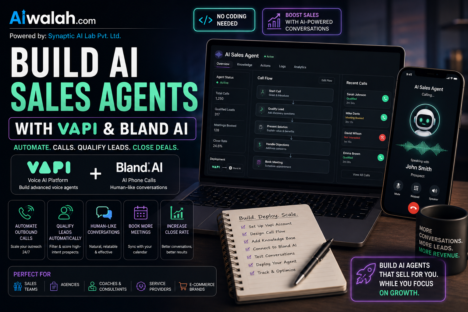 Build AI Sales Agents with Vapi &amp; Bland AI