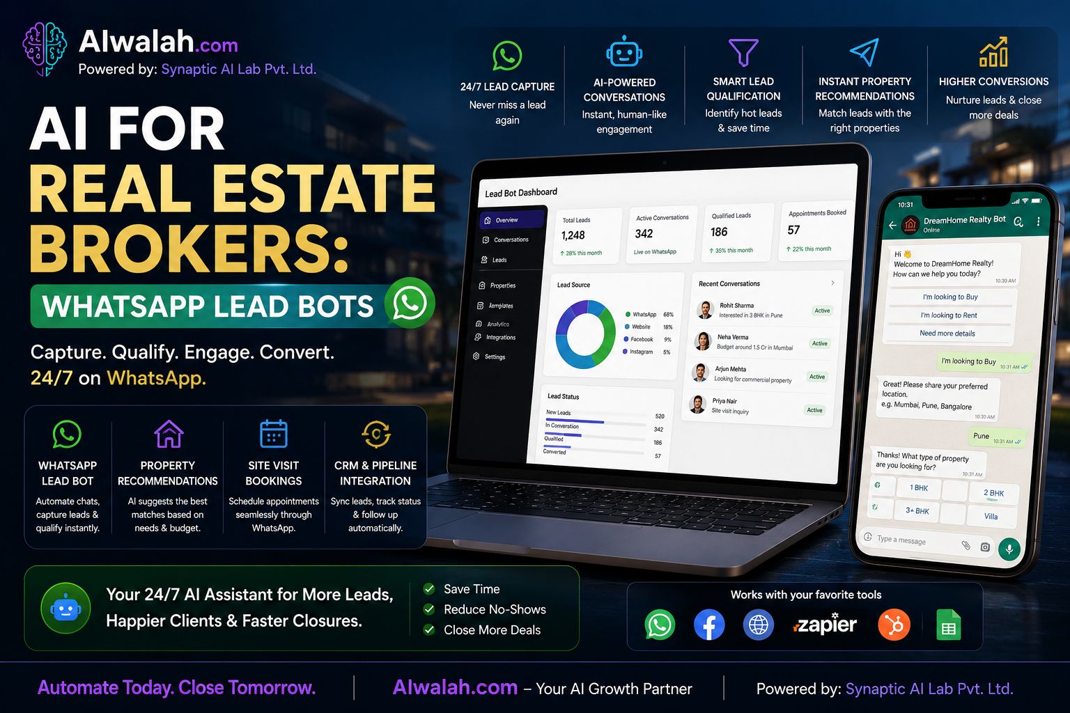 AI for Real Estate Brokers: WhatsApp Lead Bots