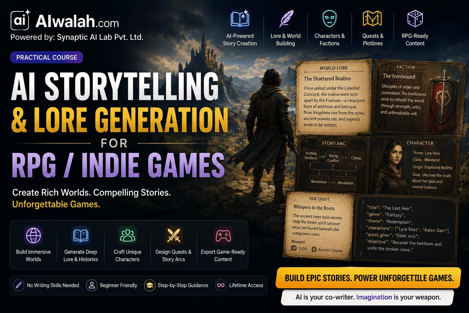 AI Storytelling & Lore Generation for RPG/Indie Games