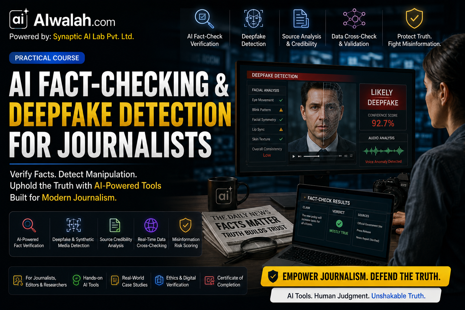 AI Fact-Checking &amp; Deepfake Detection for Journalists