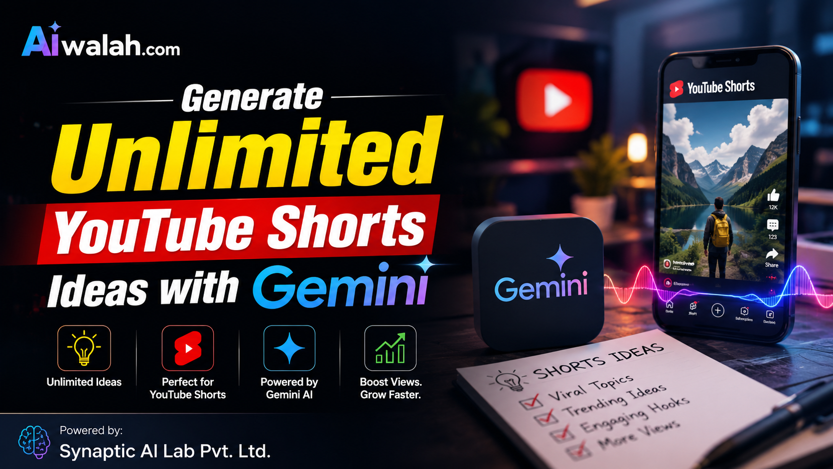 Generate Unlimited YouTube Shorts Ideas with Gemini