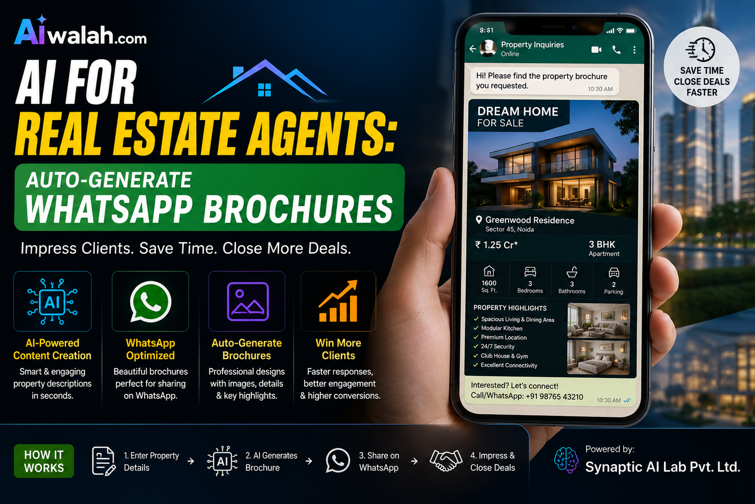 AI for Real Estate Agents: Auto-Generate WhatsApp Brochures