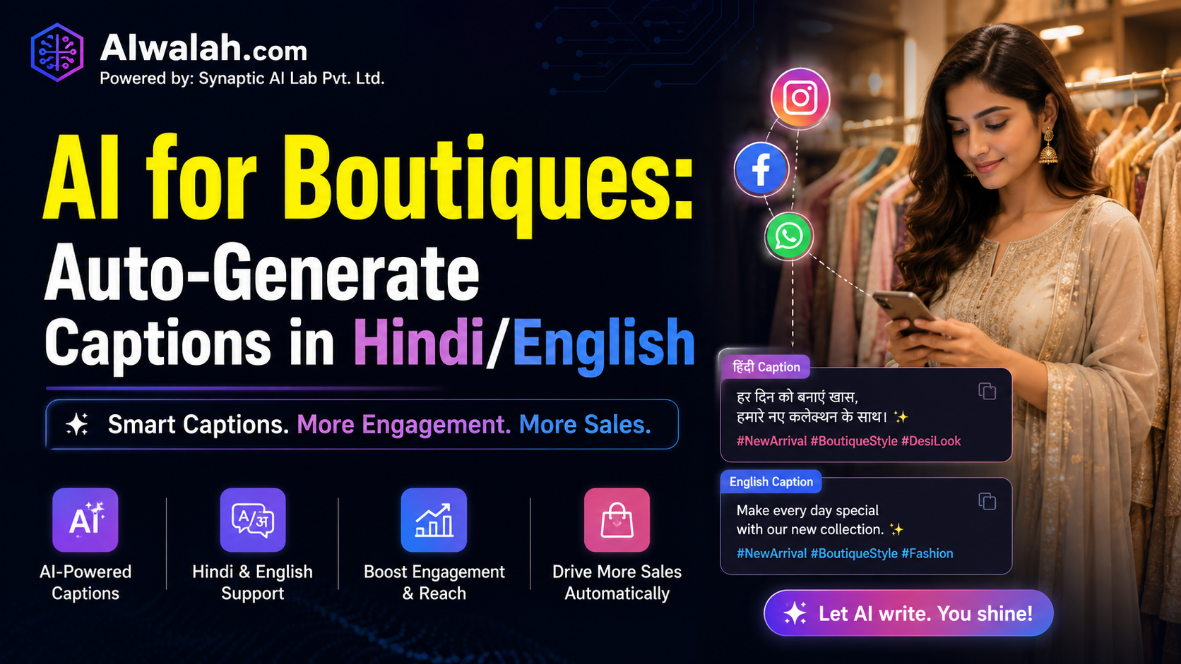 AI for Boutiques: Auto-Generate Captions in Hindi/English