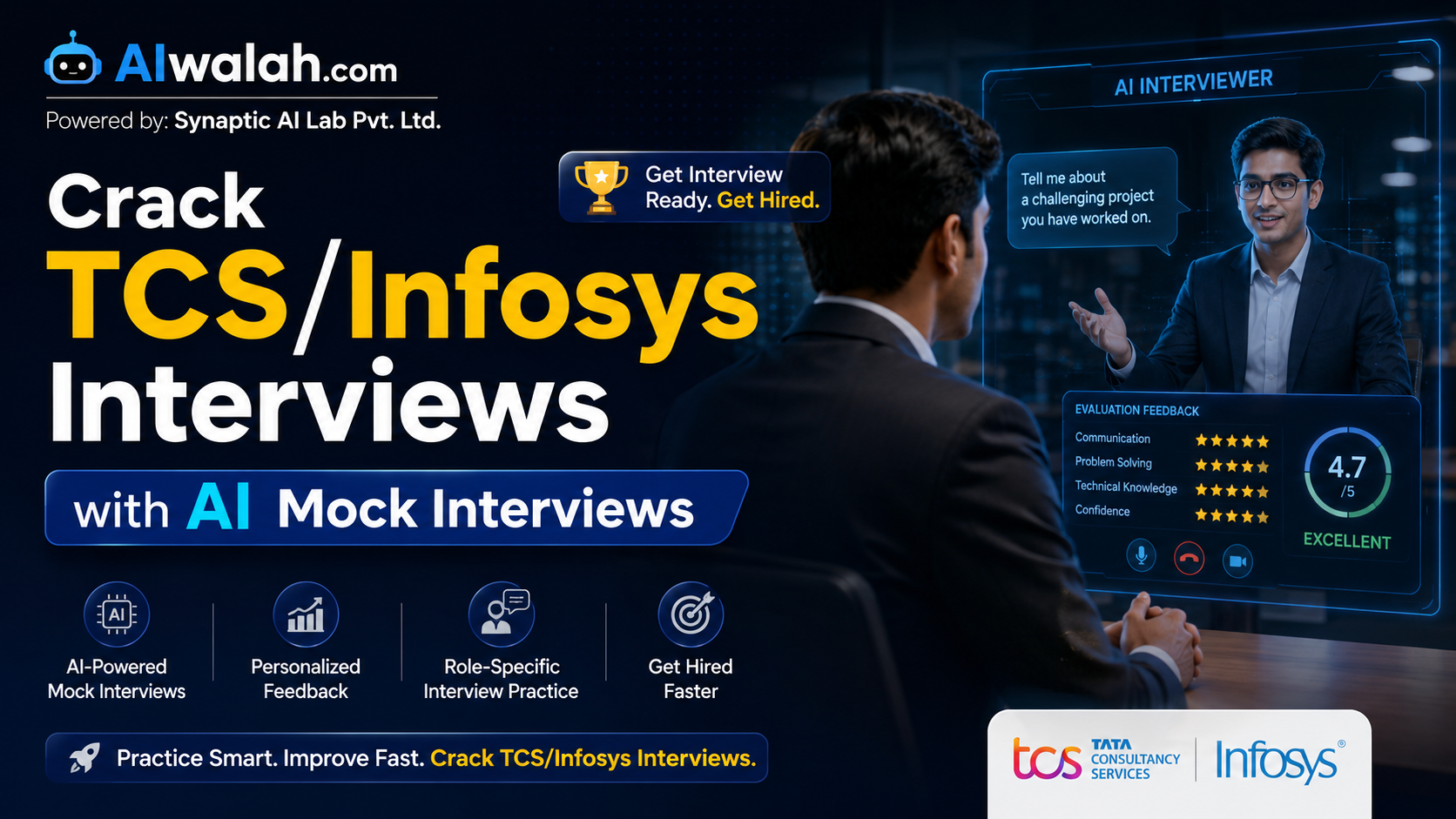 Crack TCS/Infosys Interviews with AI Mock Interviews