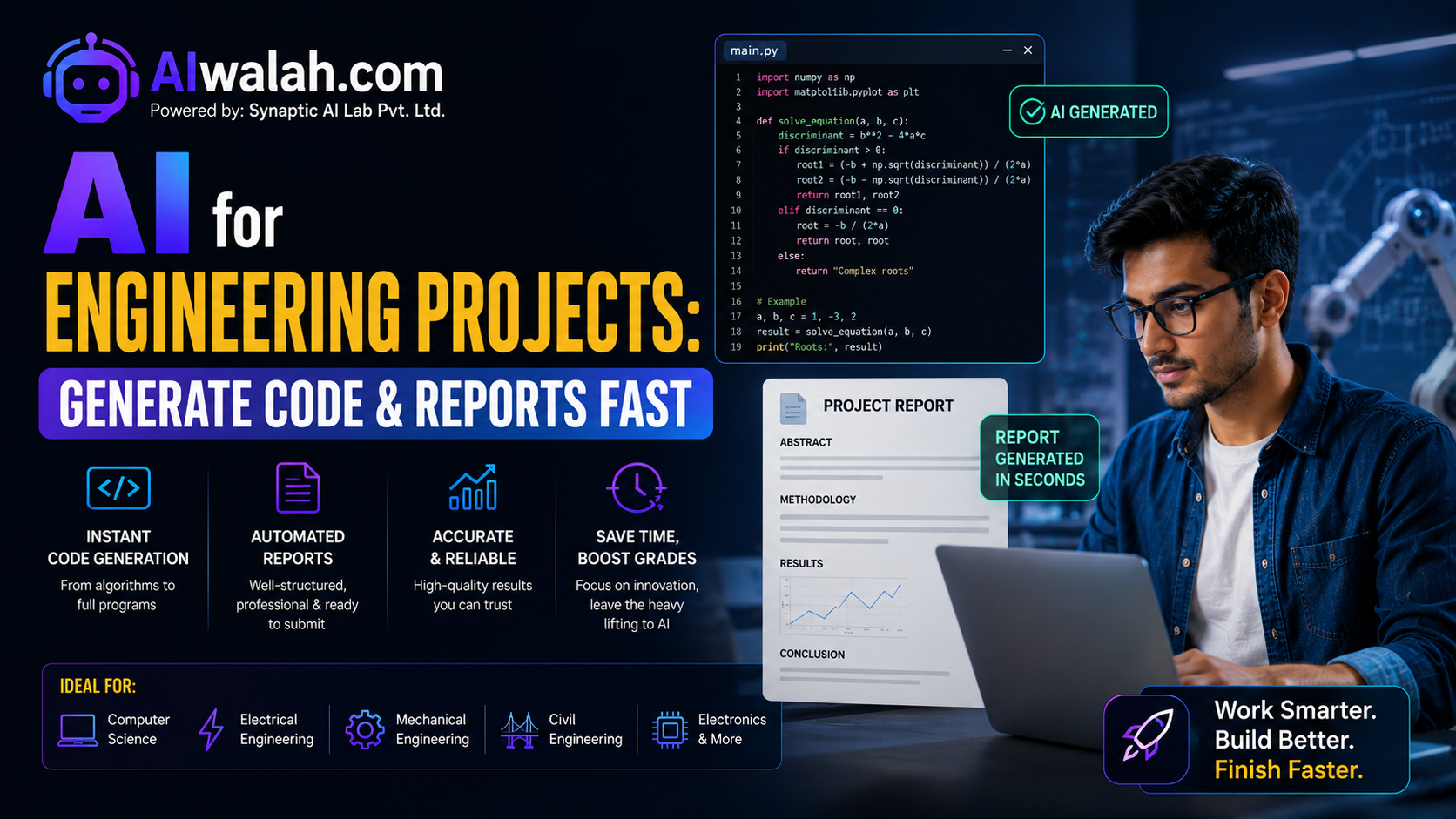 AI for Engineering Projects: Generate Code &amp; Reports Fast