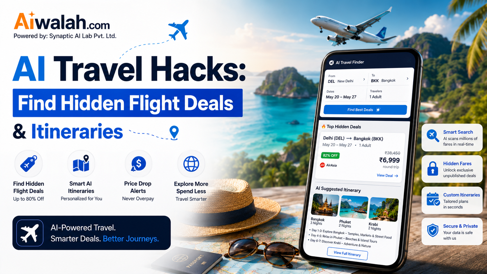 AI Travel Hacks: Find Hidden Flight Deals & Itineraries
